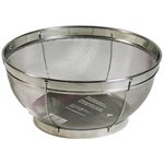 Colander/Strainer, Fine Mesh, 9" Diameter, 18/10 Stainless Steel