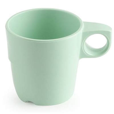 Tasse à café en mélamine, 285ml, verte