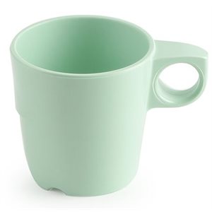 Melamine Coffee Cup, 10oz, Green