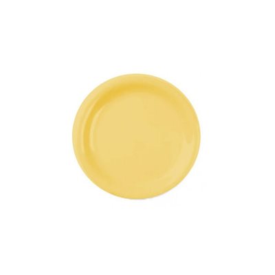 PLATE ROUND 10" YELLOW MELAMINE