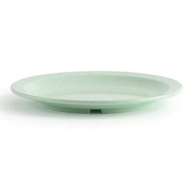 Round Melamine Plate 9'', Green