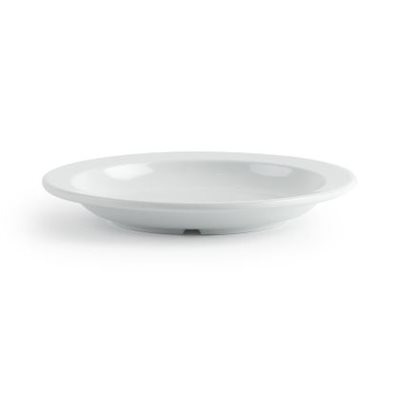 Assiette à Soupe en Mélamine, 23cm, Blanche