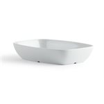 Melamine Rectangle Bowl, White