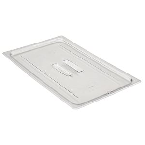 Cambro Camwear 10CWCH135 Clear, Polycarbonate, Flat Lid (Full Size)