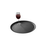 Cambro Round Non-Skid Server's Tray, 11", Black