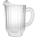 Pitcher, Water, Polycarbonate, Clear, 60 Oz / 1.75L