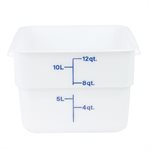 Boîte de Rangement, Cambro 12SFSP148 12 Qt. Blanche