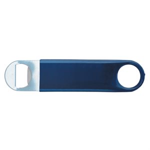 Bottle Opener, Blue Vinyl Handle, "Super"