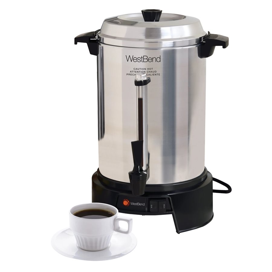 Percolator/Coffee Maker, 55 Cups, 120 V/1500W, "West Bend"