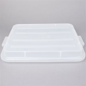 Storage Lid, "Snap On", Rectangular, Clear, For 7" Containers