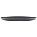 Service Tray, Round, Slip Resistant, Black, 16", "Griplite"