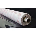 Tabletop / Liner Clear with Pink paper interfaced, 54" x 25 YD