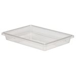 Cambro 18263CW135 Food Storage Box - 18" x 26" x 3 1/2", Clear