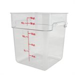 Boîte de Rangement, Cambro 18SFSCW135 18 Qt. Claire