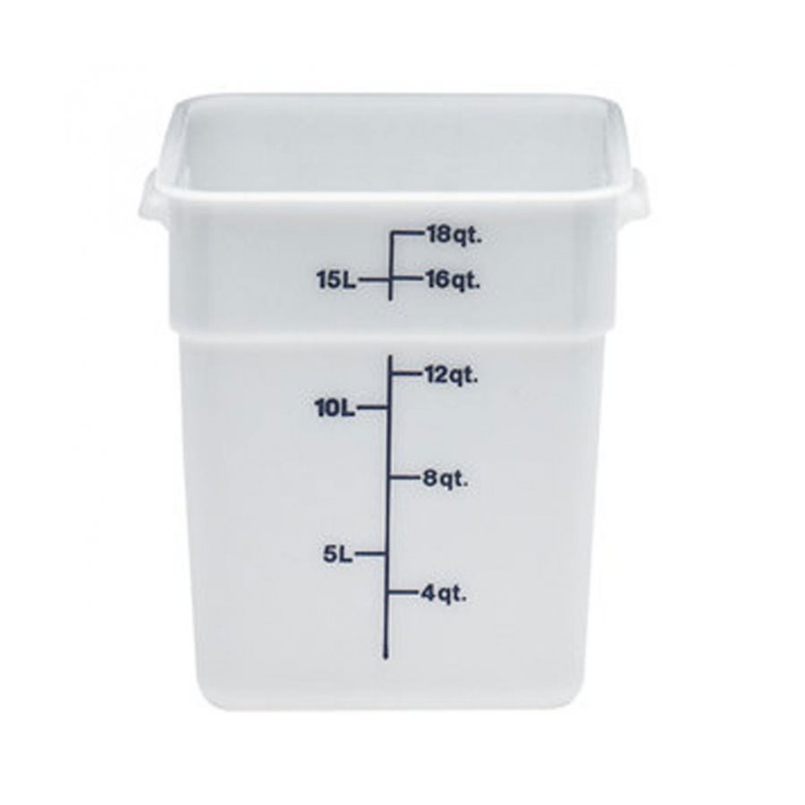 Cambro 18SFSP148 18 Qt. Food Storage Container - White