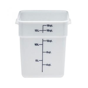 Cambro 18SFSP148 18 Qt. Food Storage Container - White