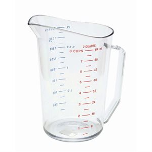 Measuring Cup, Clear, 2 Qt / 1.9 L