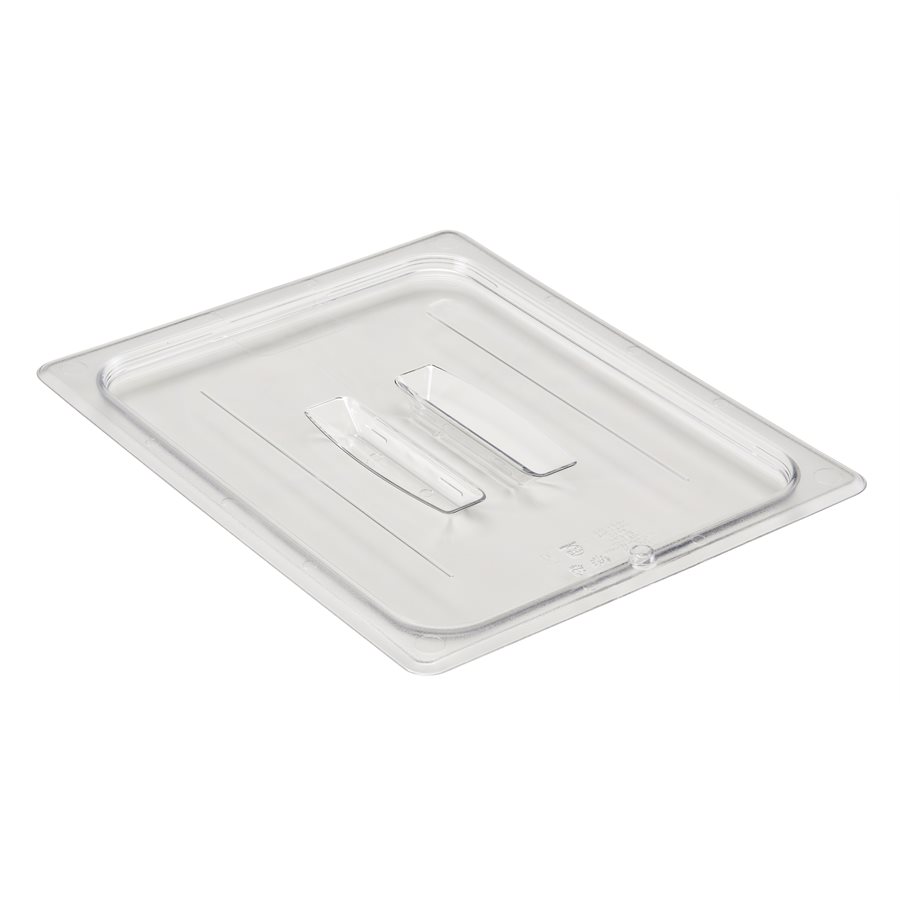 Cambro Camwear 20CWCH135 Clear, Polycarbonate, Flat Lid (1/2 Size)