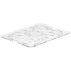 Cambro Camwear 20CWD135 Clear, Polycarbonate, Drain Tray (1/2 Size)