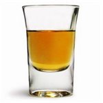 Glass (Shooter), Hot Shot, 1.25 Oz / 37 ML, "Walnut", 6/Case