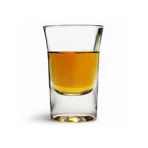 Glass (Shooter), Hot Shot, 1.25 Oz / 37 ML, "Walnut", 6/Case