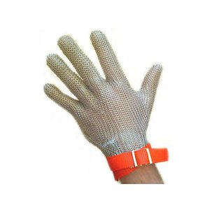 Protective Glove (Butcher), Chain Mail, Xtra Large, Orange Strap