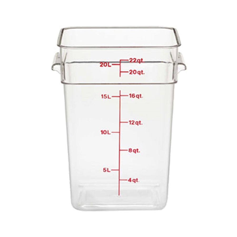 Cambro 22SFSCW135 22 Qt. Food Storage Container - Clear