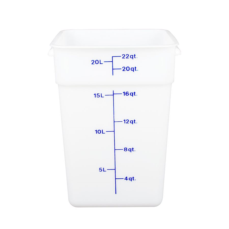 Cambro 22SFSP148 22 Qt. Food Storage Container - White