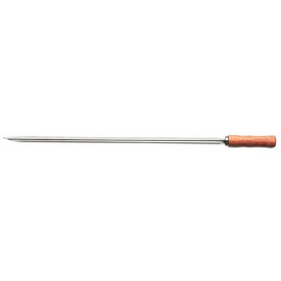 Skewer, Barbecue, Stainless Steel/Wood Handle, 22"