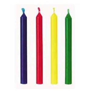 Candle Set (Rainbow Colors), 24 Piece Set