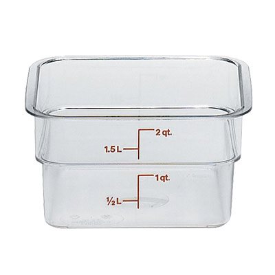 Cambro 2SFSCW135 2 Qt. Food Storage Container - Clear