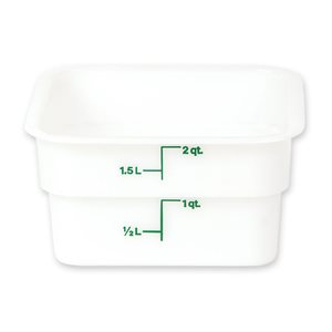 Boîte de Rangement, Cambro 2SFSP148 2 Qt. Blanche