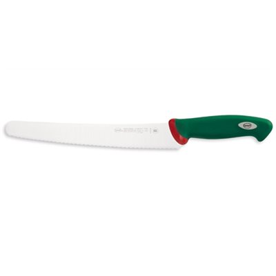 Knife, Pastry, Serrated, Stainless Steel, Antislip Grip, 10"