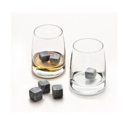 Ensemble Whisky, 2 Verres, 1 Sacoche, 6 Pierres A Whisky