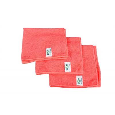 MICROFIBRE CLOTH 16" x 16" RED (pk of 10)