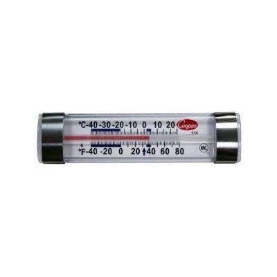 Thermometer, Horizontal Glass Tube, For Refrigerators