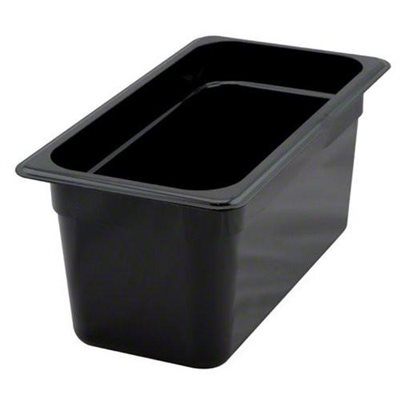 Cambro CW36110 - Recipient Camwear 1/3 x 6po Noir