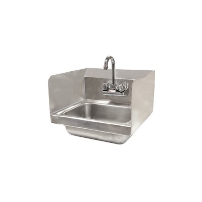 Hand Sink (With Faucet), Side Splashes Included