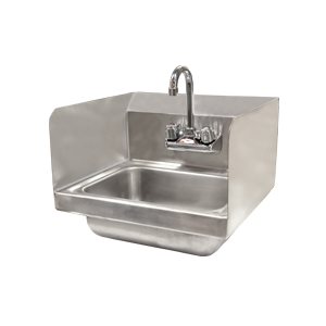 Hand Sink (With Faucet), Side Splashes Included