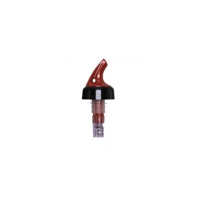 Bec Verseur En Plastique, Rouge/Col Noir, 12 Pièces, 0.88 Oz