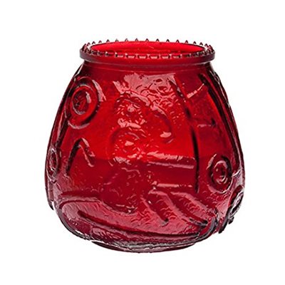 Sterno Decorative Glass Candles, Red, 45 Hours