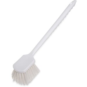 Brosse De Lavage, Soies Rigides En Polyester, Blanc, 50 X 7.6 CM