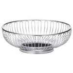 Basket, Round, Chrome Plated, 8.25" Diameter, "Chalet"