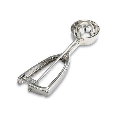 Disher, Size 10, "Squeeze Handle" Design, 3.1 Oz, Stainless Steel