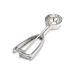 Disher, Size 40, "Squeeze Handle" Design, 0.9 Oz, Stainless Steel