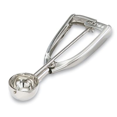 Disher, Size 50, "Squeeze Handle" Design, 0.63 Oz, Stainless Steel