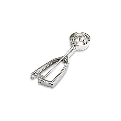 Disher, Size 60, "Squeeze Handle" Design, 0.56 Oz, Stainless Steel