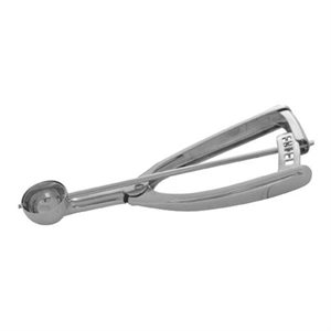 Disher, Size 100, "Squeeze Handle" Design, 0.4 Oz, Stainless Steel