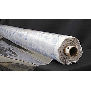 Tabletop / Liner Clear with Blue Paper Interfaced, 54" x 50 YD