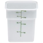 Cambro 4SFSP148 4 Qt. Food Storage Container - White